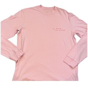 AYR Pink 'LA DAYS NY NITES' Long Sleeve Crew Tee extra small